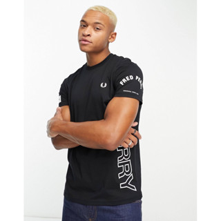 Fred Perry Patch Branding T-Shirt in Black