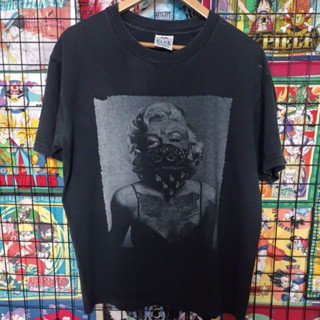 เสื้อยืดมือสอง Usa  นักร้อง นักแสดง  Marilyn Monroe Size L.อก22/ยาว27