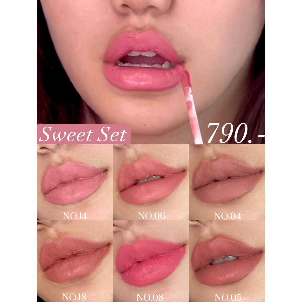 zeeda lip matte Sweet set 6 colors