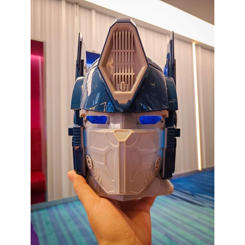 (เปิดไฟได้🔆) ถังป๊อปคอร์น Optimus Prime Transformers Optimus Prime Popcorn container Optimus Prime b