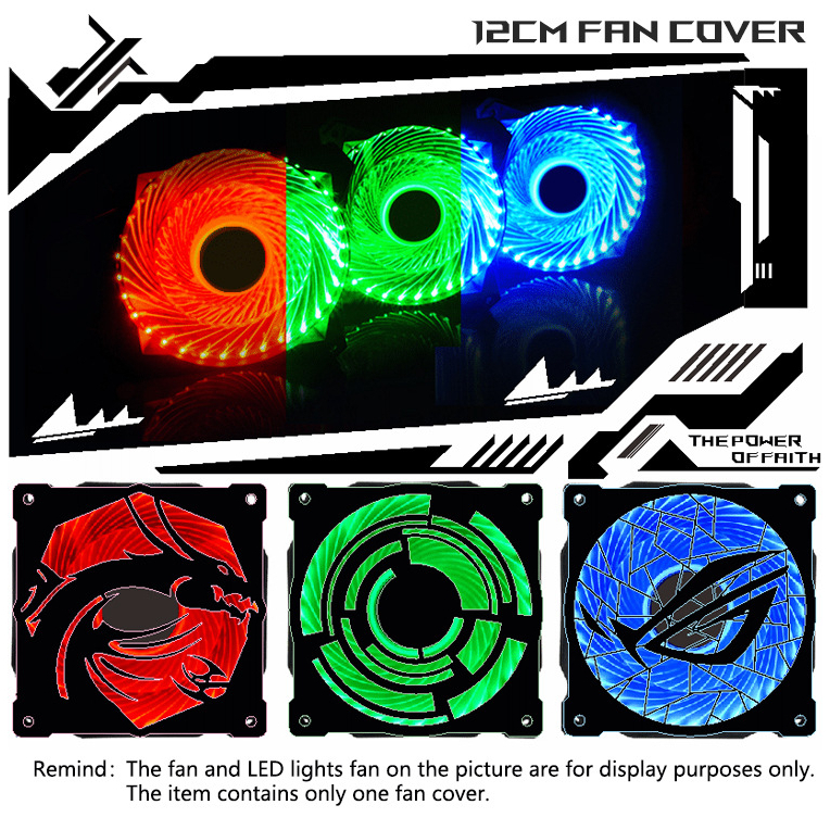 Fan case cover & Fan guard grille 120mm.