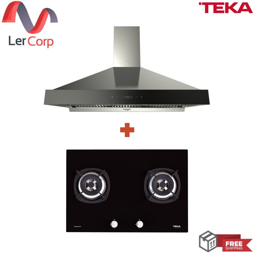 (TEKA) เครื่องดูดควันแบบกระโจม 90 ซม. DBW 90 TO + เตาแก๊ส รุ่น G73 2G AI AL 2TR