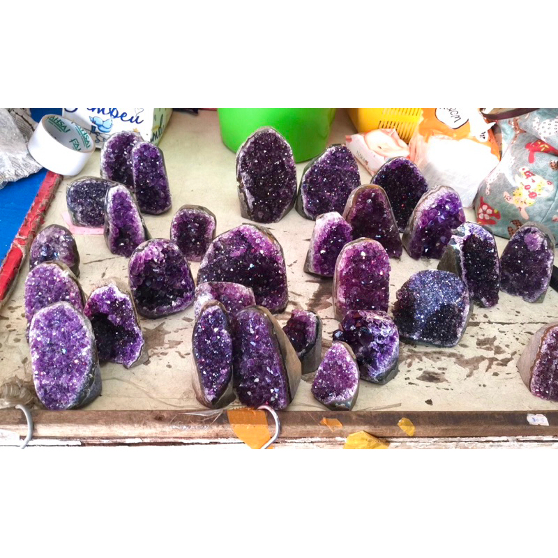 อเมทิสต์ม่วงเข้ม(Amethyst)หินผลึก อเมทิสต์ก้อน น้ำหนัก140-200g ผลึกธรรมชาติสวยมาก (⚡️⚡️แม่ค้าให้เลือกสินค้าก่อนส่ง⚡️⚡️)