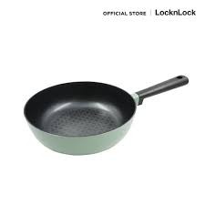 พร้อมส่ง💥LocknLock กระทะก้นลึก สีเขียวมิ้นต์ Decore Wok 24 cm. รุ่น LDE1245IH