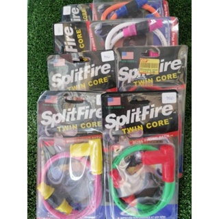 สายหัวเทียนแต่ง สายคอยส์หัวเทียนแต่ง พร้อมปลั๊กหัวเทียน Splitfire TwinCore มีหลายสี ใส่แล้วแรงใช้ได้กับรถหัวฉีด+คาบู