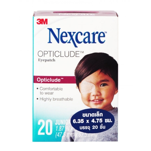 $$3M Nexcare Sterile Eye Patch [OPTICLUDE] พลาสเตอร์ปิดตา 20 แผ่น มีขนาดเล็ก และ ใหญ่