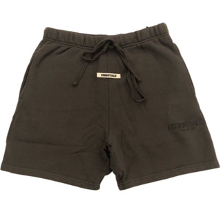 ESSENTIALS COTTON SHORTS [OARK GREEN]