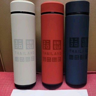 กระบอกน้ำ ยูนิโคล่ Uniqlo Tumbler ของพรีเมี่ยม ของแท้ สีแดงสีขาวสีกรม แบบเนื้อด้าน สีสวย เรียบหรู ด้านในมีตัวกรองชา