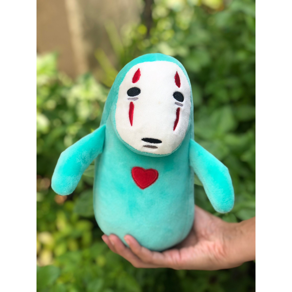 ตุ๊กตาผีไร้หน้า No Face Spirited away สีเขียวมิ้นต์เนื้อมาชเมโล่แน่นนุ่มนิ่ม