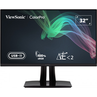 ViewSonic VP3256-4K 32 Inch Premium IPS 4K Ergonomic Monitor with Ultra-Thin Bezels, Color Accuracy, Pantone Validated, HDMI, DisplayPort and USB Type-C for Professional Home and Office