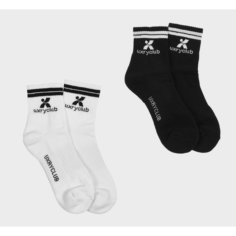 UXRY SPORT SOCKS WHITE BLACK