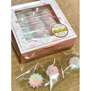 ขนมไทยสัมปันนี อบควันเทียม หวานน้อย สูตรนุ่มละมุน ขนาด 30 ชิ้น, 50 ชิ้น, 100 ชิ้น