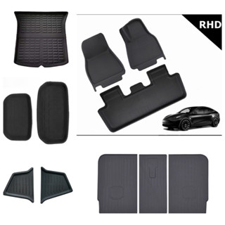 ✅พร้อมส่ง พรมปูพื้น Tesla Model Y SET 6 | 9 | 11 ชิ้น | All weather Liners for Tesla Model Y | Floor mat | พรมปูรถเทสล่า