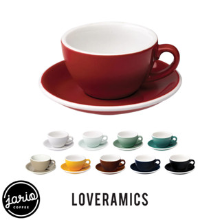 JARIO x LOVERAMICS (ของแท้ มีโลโก้) แก้วกาแฟเซรามิก Egg Collection Ceramic Cup Set Regular Colours