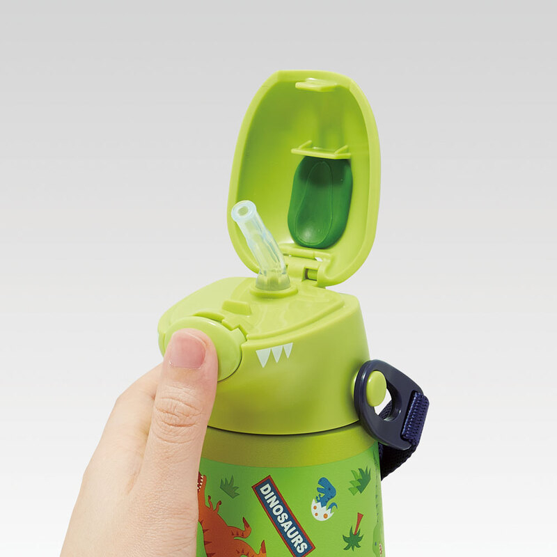 กระติกน้ำสเตนเลส หลอดดูด เก็บความเย็น หัวไดโนเสาร์ 3D สแตนเลส - รูปที่ 2