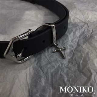 MONIKO เข็มขัด จี้ไม้กางเขน สไตล์เกาหลี สําหรับผู้หญิง และผู้ชาย