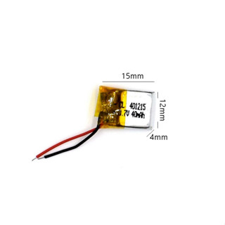 401215 3.7V 40mAh Li-polymer Rechargeable Battery Li Po Cell for GPS MP3