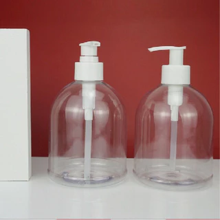 ขวดปั๊มพลาสติก 500ml. ขวดสบู่เหลว แชมพู เกรดอย่างดีพร้อมหัวปั๊ม พร้อมส่ง ส่งไว