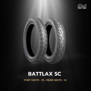 ยาง Bridgestone BATTLAX SC (หน้า/หลัง) สำหรับ XMAX,FORZA 300-350 ส่งฟรี‼️