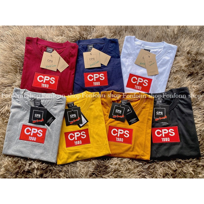 แขนยาว CPS Chaps1980 งานปัก งานป้ายห้อย สีพื้น