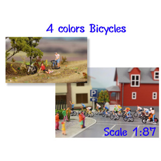 โมเดล รถจักรยาน พร้อมนักปั่น Scale 1:87
