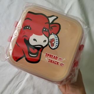 The laughing cow cheese lunchbox with spoon กล่องข้าว พร้อมช้อน