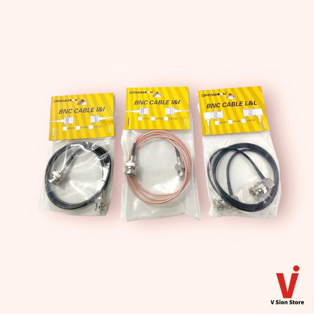 สายสัญญาณภาพ SDI Cable Slim BNC ยาว 80 ซ.ม.