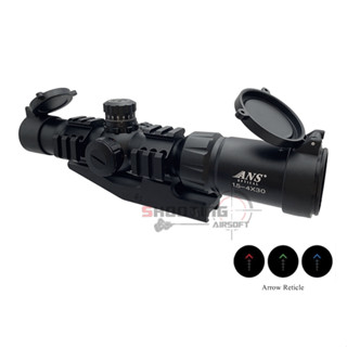 กล้องเล็งไว Scope ANS Optical 1.5-4x30 CQB เป้า Arrow Reticle