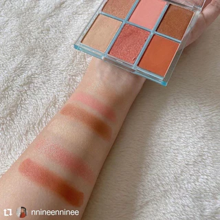 ❎แพ็คเกตSale ไม่มีกล่อง❎USTAR JUST SHINE GLOW EYE PALETTE ทาตาแอเรียล