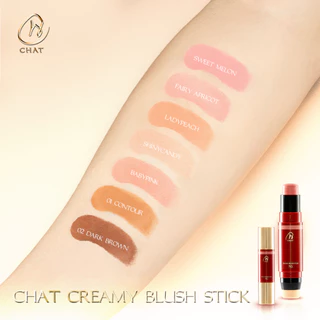 ฉัตร ครีมมี่บลัชสติ๊ก CHAT Creamy Blush Stick