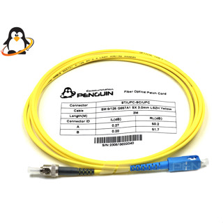 สายไฟเบอร์ออปติก Patch Cord (Single-mode) ST/UPC to SC/UPC LSZH - 3 เมตร