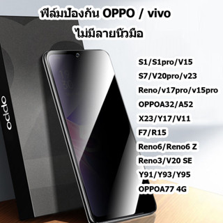 🔥 ฟิล์มกระจก vivo/oppo y11/y12/y15/y17/y12s/y20/y91/v20/v21/y95/y93 ตัวป้องกันกระจก HD ละเอียดสูง วัสดุคาร์บอนไฟเบอร์