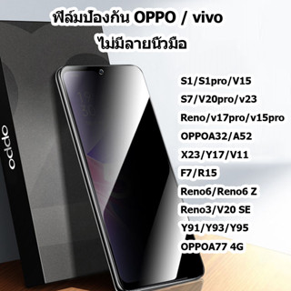 🔥 ฟิล์มกระจก vivo/oppo y11/y12/y15/y17/y12s/y20/y91/v20/v21/y95/y93 ตัวป้องกันกระจก HD ละเอียดสูง วัสดุคาร์บอนไฟเบอร์