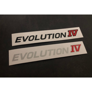 สติกเกอร์  EVOLUTION  IV ขนาด 18 cm. งานไดคัท  สติกเกอร์แต่งรถ