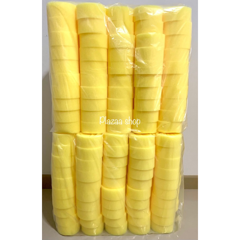 ฟองน้ำล้างรถ ฟองน้ำสีเหลือง ฟองน้ำเลข 8 บรรจุ 100 ชิ้น เนื้อแน่น ทนทาน ก้อนใหญ่ ส่งไว