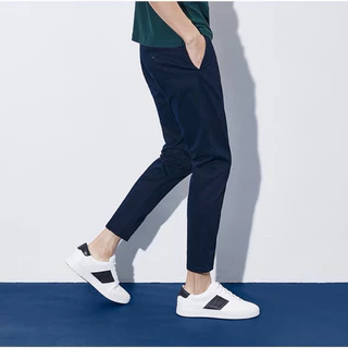 กางเกงขายาวชิโน่ ผ้ายืด ทรงกระบอกเล็ก (Slim-fit) by Normal Boy