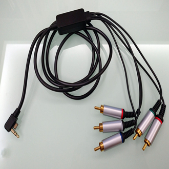 สายComponent " 5 สี " PSP 2000 3000 ยาวเกือบ2m Component AV Cable for PSP 2000,3000 ใช้ต่อออกทีวี