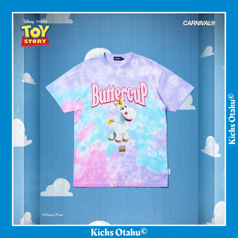 [ของแท้] เสื้อยืด CARNIVAL® x Toy Story Buttercup มัดย้อม T-Shirt