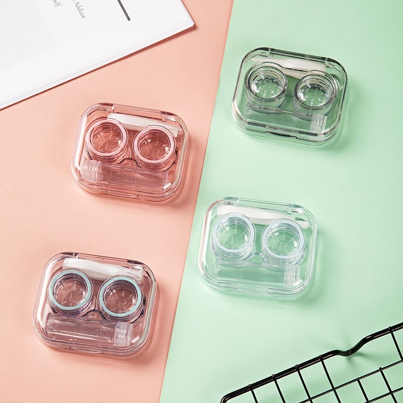 [COD] ตลับคอนแทคเลนส์ กล่องใส พร้อมอุปกรณ์ (Contact lens box set) กล่องคอนแทค – โปรปัง