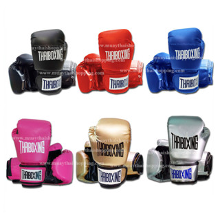 THAIBOXING นวมชกมวยหนังเทียม  Made in Thailand