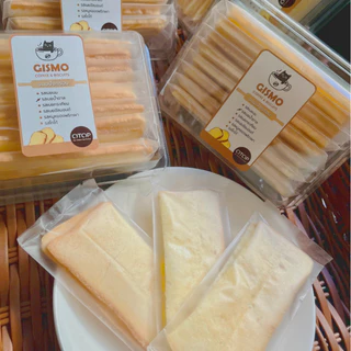 ขนมปังกรอบ รสเนยสดแท้ บาง 3 มิล 1กล่อง 8 ถุง 16 ชิ้น