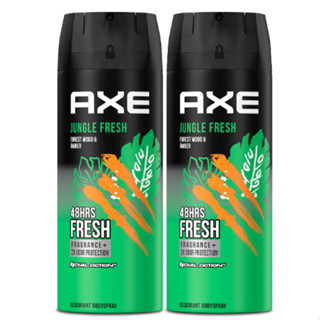 แอ๊กซ์ สเปรย์น้ำหอมระงับกลิ่นกาย จังเกิล เฟรช 135 มล. x2 AXE Deodorant Body Spray Jungle Fresh 135 ml. x2