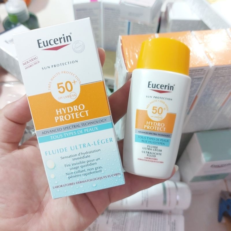 กันแดด เนื้อฟลูอิด บางเบา | Eucerin Sun Hydro Protect Ultra Light Fluid SPF50+ (50ml) | แพ็คเกจยุโรป | ยูเซอริน |