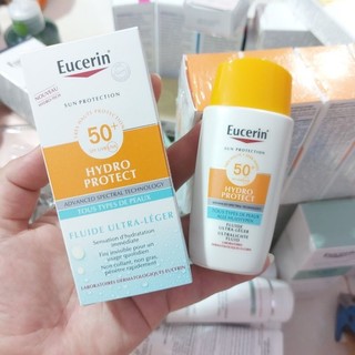 กันแดด เนื้อฟลูอิด บางเบา | Eucerin Sun Hydro Protect Ultra Light Fluid SPF50+ (50ml) | แพ็คเกจยุโรป | ยูเซอริน |