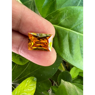 Cz yellow Diamond octagon fine quality