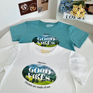 Honey mood เสื้อครอป Good vibes