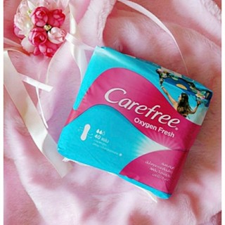 (แท้💯%พร้อมส่ง)แคร์ฟรี Carefree แผ่นอนามัย บางมาตรฐาน 40 ชิ้นต่อแพ็ค