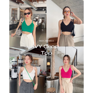 Riley.apparels - iVY crop top ใส่เดี่ยวก็ปัง ใส่คลุมเบลเซอร์หรือเชิ้ตก็เริ่ด