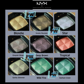 [ลดวันนี้เท่านั้น!!!] รับประกันสินค้าแท้ 100% NYX อายแชโดว์ Single Eyeshadow ของแท้ 100% เม็ดสีแน่น ตลับขนาดจริง 2.5 g.