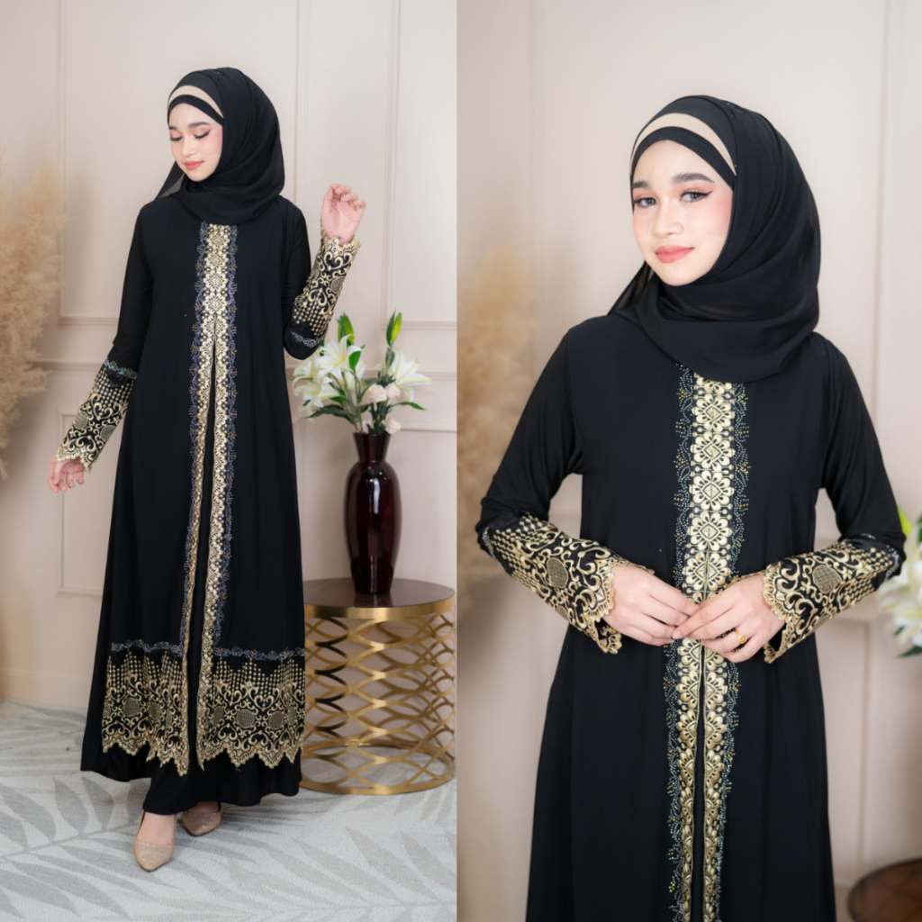 Dresses 899 บาท อาบาย่าอิสลาม ผ่าสองข้าง ชุดเดรสผู้หญิง IL72วาริสมุสลิม Muslim Fashion